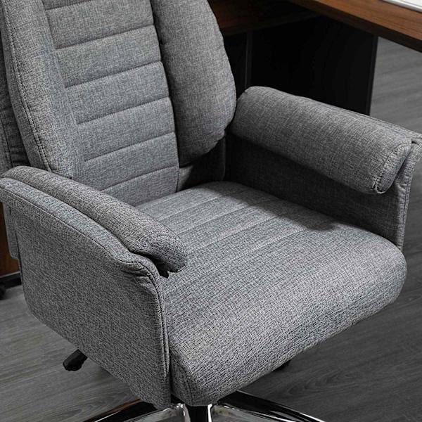 Rootz kontorsstol - Ergonomisk snurrstol - Justerbar i höjdled - Ljusgrå - 68 x 72 x 120-126 cm