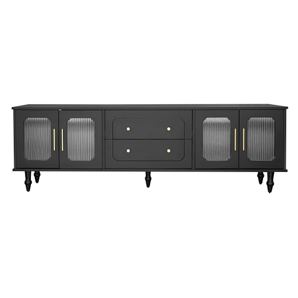 Rootz Retro TV Lowboard - Entertainment Console - Media Unit - Gott lagring - 175 cm x 38 cm x 55,5 cm
