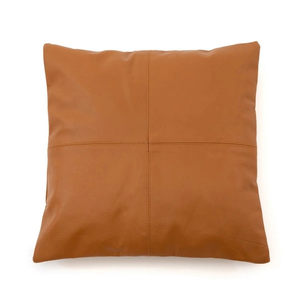 Rootz Four Panel -nahkatyynyn kansi - Camel - Nahkatyynyn kansi - Tyynyliput - tyylikäs tyyli - 40 cm x 40 cm