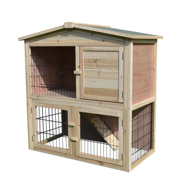 Rootz Rabbit Hutch - Nature - Ved, Metall - 38,58 cm x 21,26 cm
