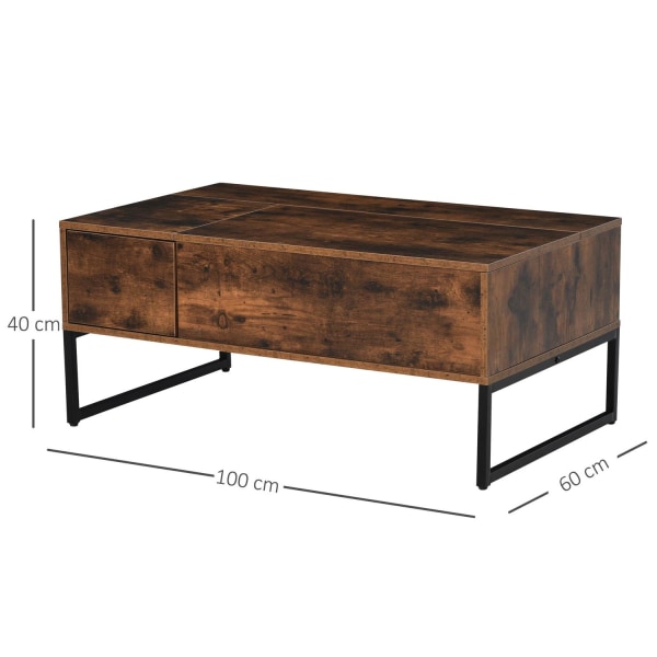 Rootz Coffee Table - Coffee Table - Height Adjustable Leaf - 100