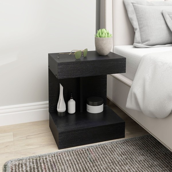 Rootz -sängyn pöytä - sivutaulukko - sohvapöytä - piilotettu laatikko ja säilytys - 40L x 30w x 46h cm