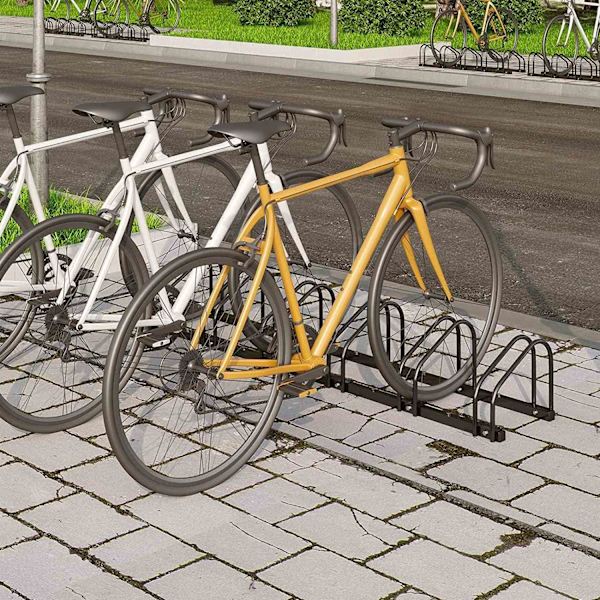 Rootz Cykelställ i galvaniserat järn - Cykelställ - Cykelhållare - Hållbar & väderbeständig - Enkel montering - Universal passform - 160,5 cm x 32 cm