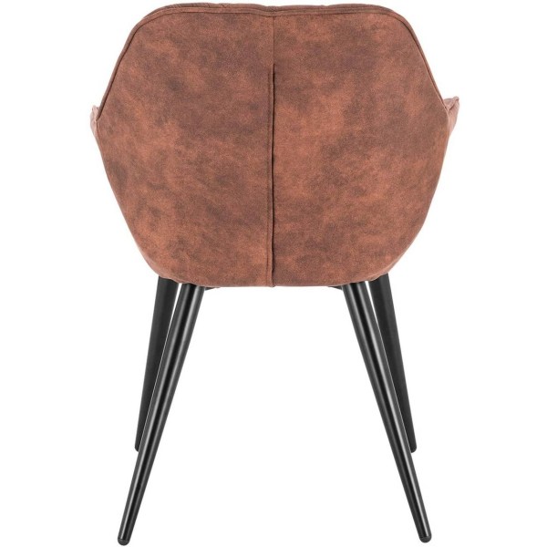 Rootz Set med 4 stoppade matstolar - Fåtöljer - Tygstolar - Bekväma & Ergonomiska - Hållbara & Stabila - Justerbara halkfria fötter - 41cm x 45cm x 84
