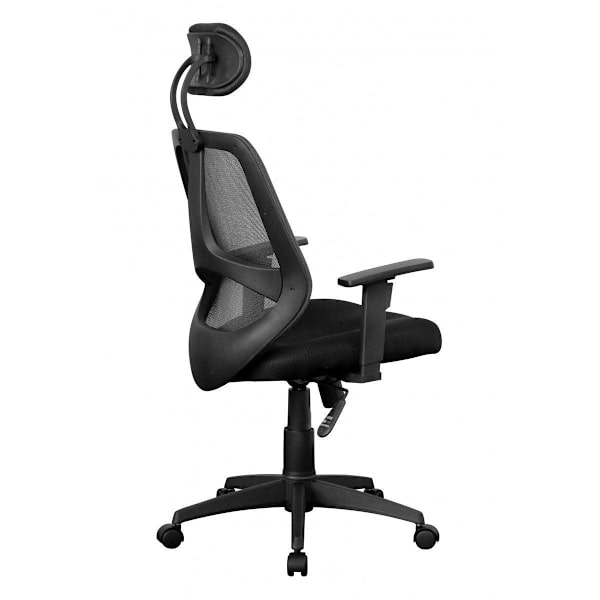 Rootz Kontorstol - Drejestol - Executive stol - Justerbar - Nakkestøtte - Ergonomisk - Sort