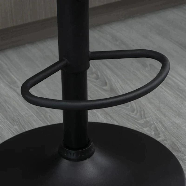 Rootz Barpall - Set med 2 barstolar - Justerbar i höjdled - 360 graders vridbar design - Grå - 57cm x 50cm x 84-104cm