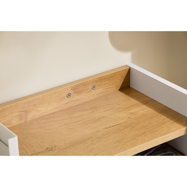 Rootz multifunktionel foldet skrivebord - konvertibel hylde - bærbar bord - rigelig opbevaring - 63x93x67 cm - pladsbesparende løsning