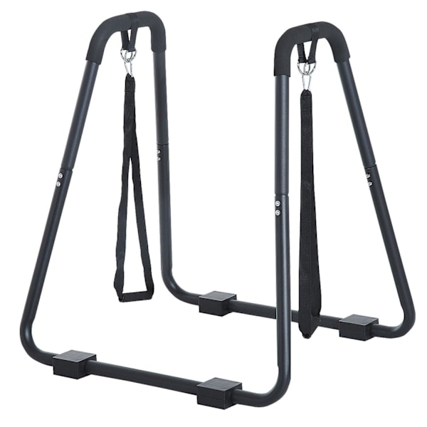 Rootz Dip Station med Sling Trainer - Sort - Stål - 35,43 cm x 31,88 cm x 36,41 cm