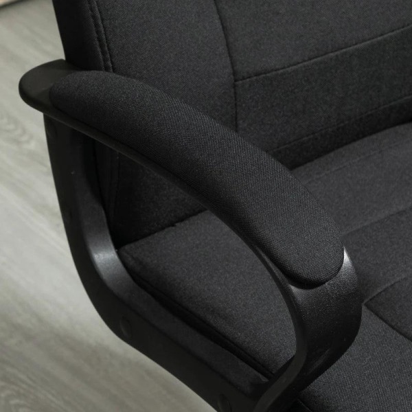 Rootz Kontorstol - Computerstol - Vippefunktion - Nakkestøtte - Ergonomisk skrivebordsstol - Sort - 62 x 62 x 110-119 cm