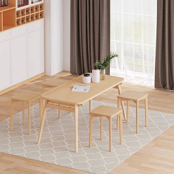 Rootz matstolsset i trä - Bokstol - Stapelbar pall - Fuktbeständig - 31cm x 44,5cm x 31cm