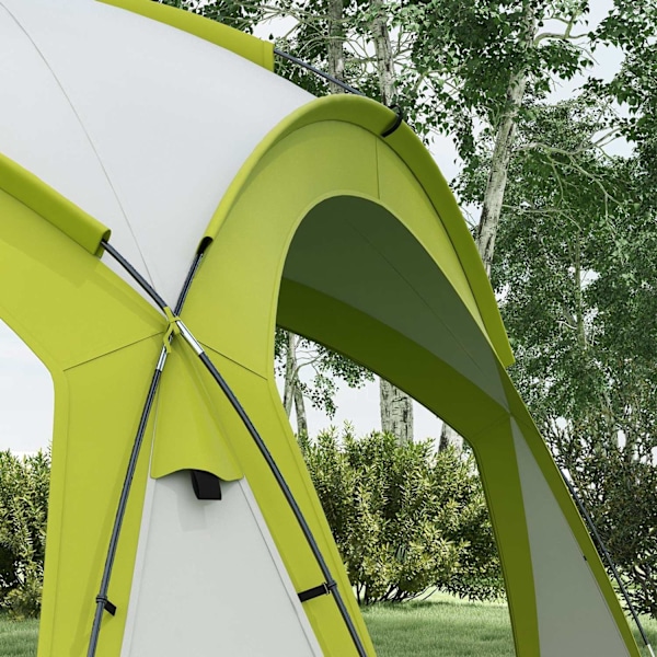Rootz Event Shelter Pavilion - Garden Tent - Festival Canopy - Water -avvisande beläggning - 350 cm x 350 cm x 222 cm