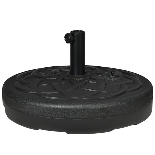 Rootz Shield Base Parasol Stand - Paraply Holder - Canopy Anchor - Water/Sand Fillable - Black - Ø56 X 30,5H CM