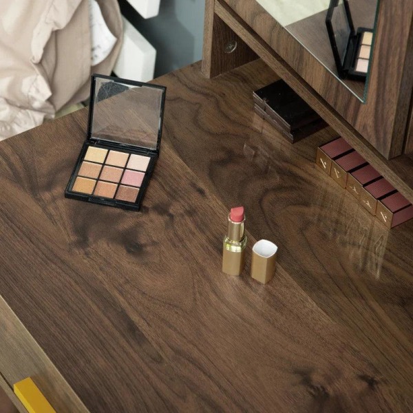 Rootz Kosmetikbord - Toiletbord - Med Spejl & Skuffe - Spånplade