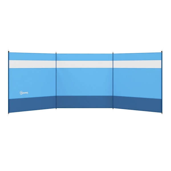 Rootz Mobile Foldble Camping Windbreak - Tietosuoja -näyttö - Tuulensuojaus - Helppo asennus - 440 cm x 140cm - Sisältää kantolaukut ja teräspylväät
