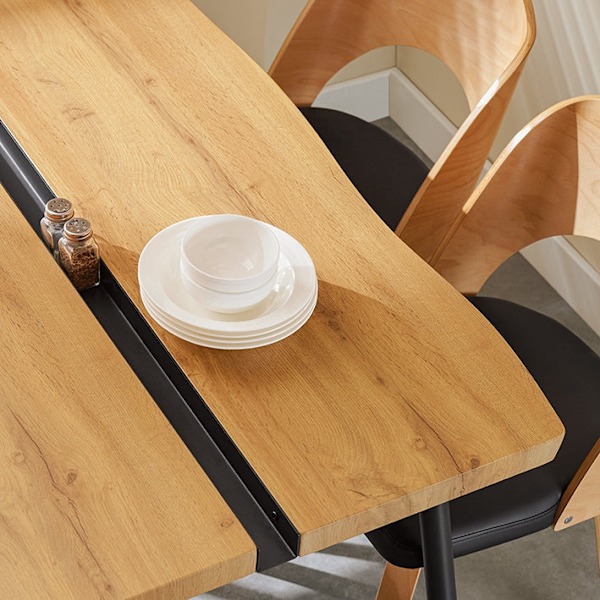 Rootz Multifunktionelt bord - Spisebord - Sofabord - Holdbar MDF & Metal - 120 cm x 75 cm x 78 cm - Stilfuldt og stabilt design