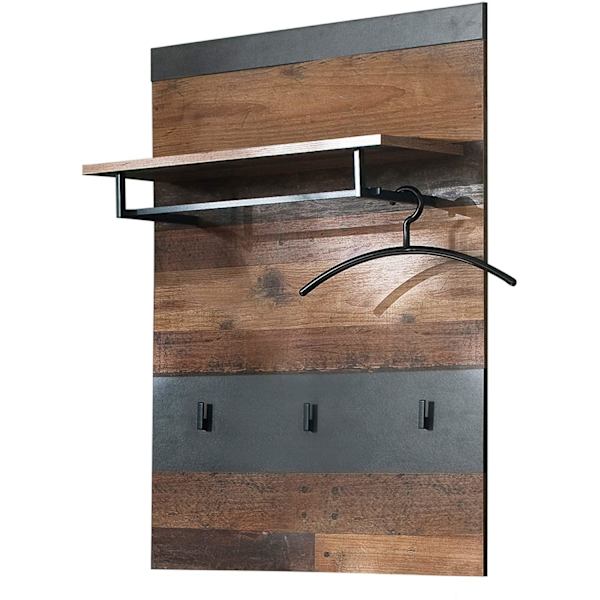 Rootz Garderobestativ - Knagerække - Brun og Sort - 80 x 106 x 28 cm