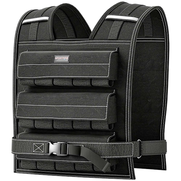 Rootz 20 kg justerbar viktad väst - träningsviktväst - körväst - reflekterande säkerhet - 50l x 40w cm