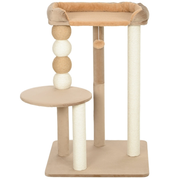 Rootz Luxurious Cat Tree - Kradsestolpe - Kitty Tower - Komfort til større katte - 56L x 54W x 86H cm