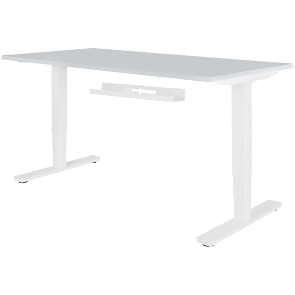 Rootz kaapelikanavapöytä 80x7x13 cm leveä pöydän alla oleva kaapeliohjain valkoinen - Kaapelinhallinta Kaapelihylly Jauhemaalattu - Kaapelikanava vaak