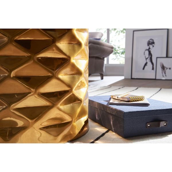 Rootz Sidebord - Sofabord - Guld Sidebord - Aluminium - Guld - Ø 43,5cm