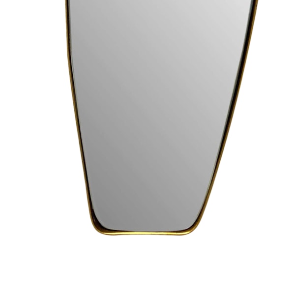Rootz Modern Wall Mirror - Modern Mirror - Asymmetrisk form - Handgjord - Guldram - 33cm x 90cm x 2,5cm
