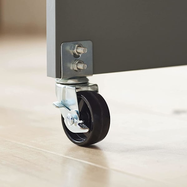 Rootz Kitchen Island - Skænk med 2 skydedøre og foldbar bordplade - Køkken Spisestue - Skænk opbevaringsskab - Skab