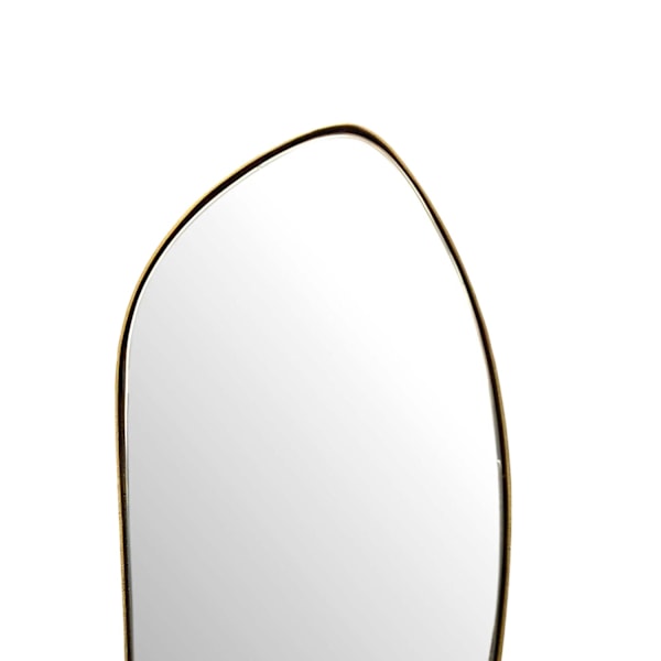 Rootz Modern Wall Mirror - Modern Mirror - Asymmetrisk form - Handgjord - Guldram - 33cm x 90cm x 2,5cm