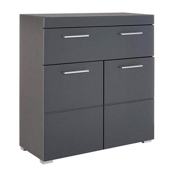 Rootz Badeværelsesskab - Skab - Højglans - 73 x 79 x 31 cm White High gloss