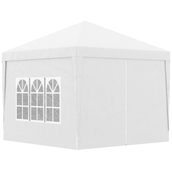 Rootz Pavilion öltält - Partytält - Event Shelter - Hög stabilitet - Snabbinstallation - Väderskydd - 2,95 m x 2,95 m x 2,58 m - Vit
