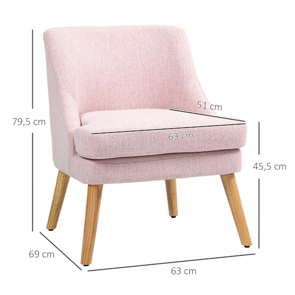 Rootzin nojatuoli - Aksentti istuin - Skandinavian tyyli - Ultimate Comfort - Hevea -puujalat - 63x69x79,5 cm