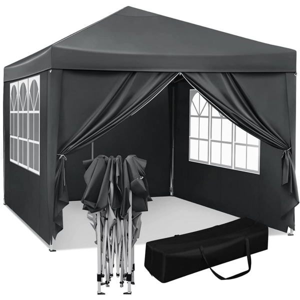 Rootz Premium Outdoor Gazebo - Event Pavillion - Have baldakin - Robust, vandtæt, UV-beskyttelse - Nem opsætning - 3x3m - Metalramme, 210D Oxford stof