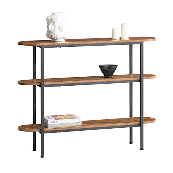 Rootz konsolbord - Hallbord - Skänk - Sidobord - Robust och rymlig - Justerbara fötter - Väggsäkert lutningslås - PB(E1) & metall - 110cm x 86cm x 25c