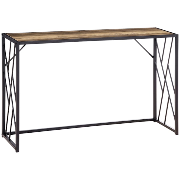 Rootz Console Table - Hallway Table - Industrial Design - Robust Metal Frame - 120 cm x 35 cm x 75 cm