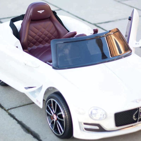 Rootz Lasten sähköauto - Bentley Gt - Kaukosäädin - Valkoinen - 108 X 60 X 43 cm
