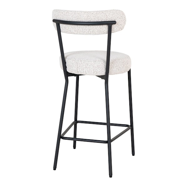 Rootz Badalona Counter -tuoli - Tyylikäs jakkara - Moderni istuimet - Tyylikäs kiharan tekstuuri - 46x39x90cm