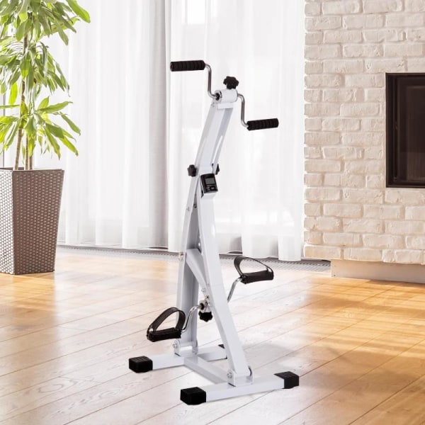 Rootz Movement Trainer - Pedal Trainer - Motionscykeltränare - Hemma - Gym - Stål - Vit - 40 x 42,5 x 100cm