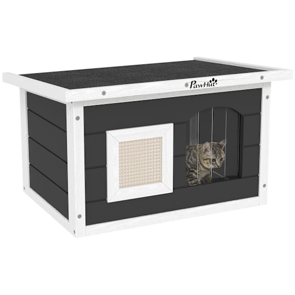 Rootz Cat House - Retriitti lemmikkieläinten - eläinsuojelun - vedenpitävä kuusen puu - 61 x 45 x 36,5 cm