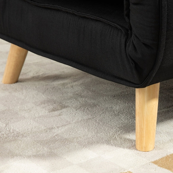 Rootz Sovesofa - Cabriolet sofa - Futon - Blødt stof - Fleksibelt ryglæn - 94 cm x 78 cm x 80 cm - Cremehvid - Nem montering
