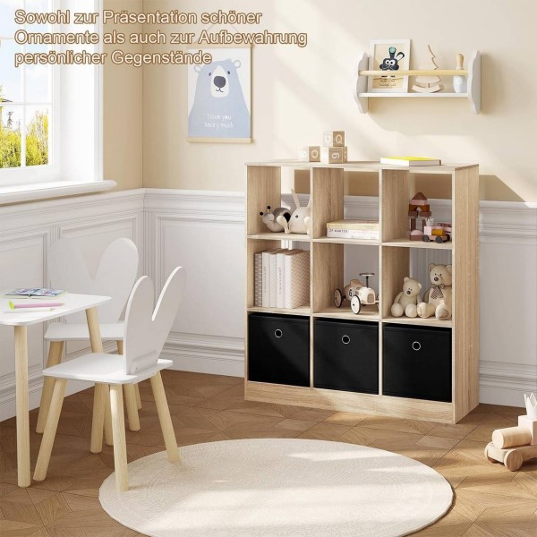 Rootz Modern Cube Hylla - Bokhylla - Förvaringsorganisator - Gott om utrymme - Hållbar & vattenavvisande - Säker & Stabil - 80cm x 86,5cm x 30cm