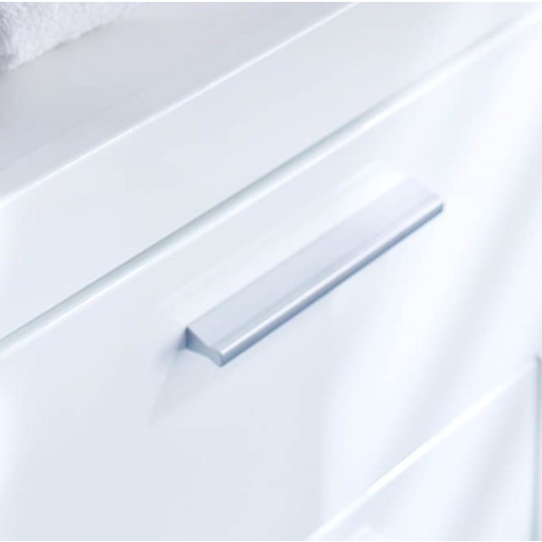 Rootz Badrumsskåp - Under diskhon - Högblank - 60 x 56 x 34cm White High gloss