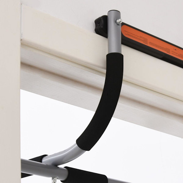 Rootz Chin-up Bar träningshållare - svart, grå - stål, skum, pe - 36,22 cm x 15,75 cm x 6,69 cm