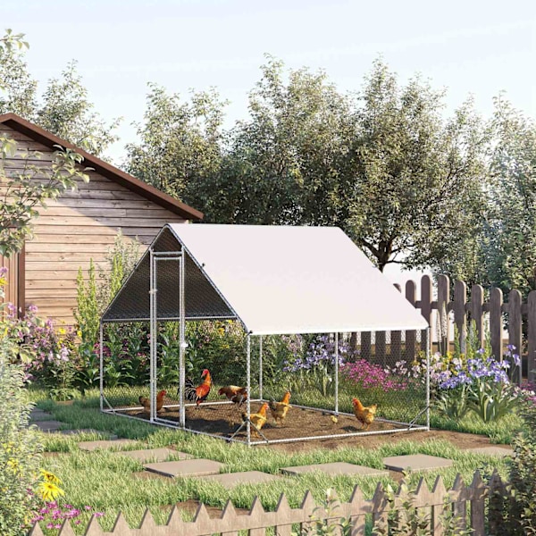 Rootz Outdoor Chicken Coop - Poultry House - Animal Inclosure - Weatherproof Protection - 3M x 2M x 2M