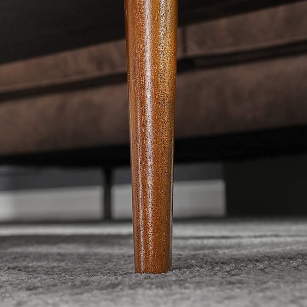 Rootz sofabord - med opbevaringsplads - industrielt - brunt - 100 x 50 x 45 cm