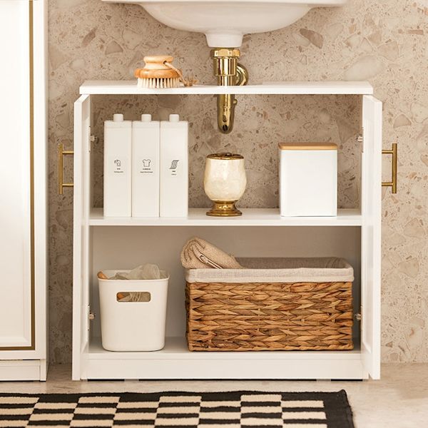 Rootz Opbevaringsskab - Underskab - Organizer - MDF Materiale - Pladsbesparende - 60cm x 61cm x 30cm