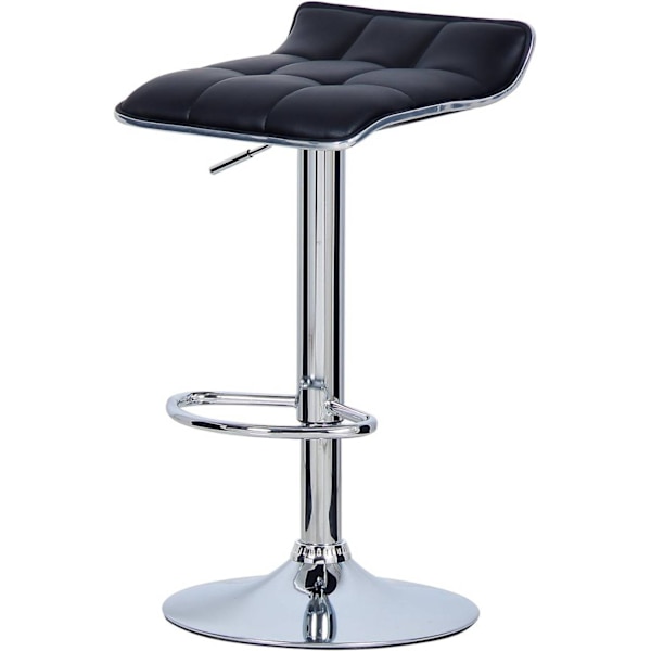 Rootz Barpall - Justerbar bänkstol - Vridbart säte - Ergonomisk design - Hållbar konstruktion - Snygg look - 38cm x 40cm, Höjd 64cm-86cm