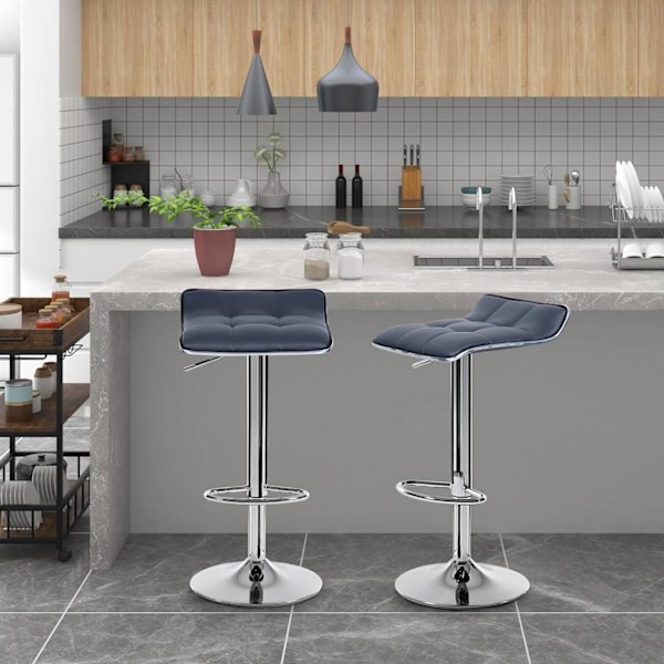 Rootz Barpall - Justerbar bänkstol - Svängbar barstol - Ergonomisk design - Hållbar konstruktion - Snygg look - 38cm x 40cm, Höjd 64cm-86cm