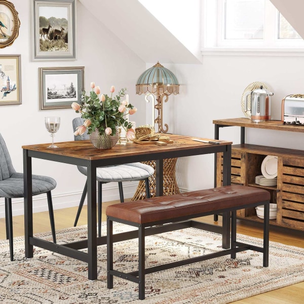 Rootz køkkenbord - Spisebord til 4 personer - Sofabord - Stålste
