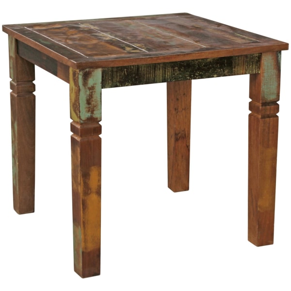 Rootz matbord 80 x 80 x 76 cm Mango Shabby Chic massivt trä - De