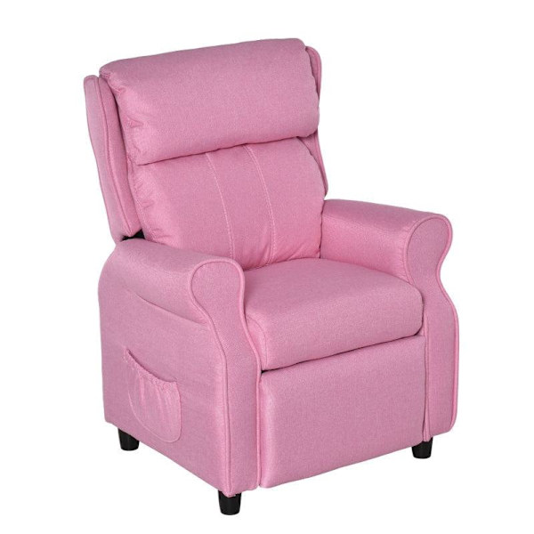 Rootz børnesofa - børne hvilesofa - børne sofa - børne lænestol - pink - 58 x 53 x 70 cm