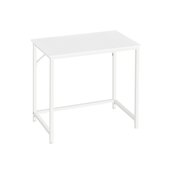 Rootz Maple White Desk - Studiebord - Skrivebord - Spånplade og stålkonstruktion - Let og robust - 50 cm x 80 cm x 76 cm - Max belastningskapacitet 50